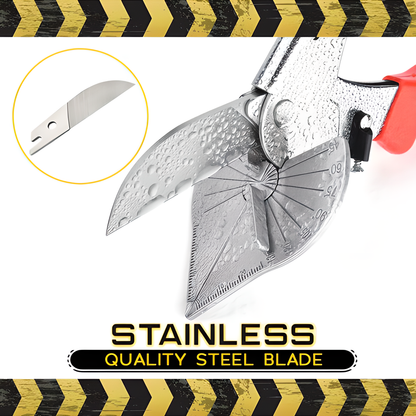 Versatile Multi-Angle Cutter with pre-attached angle reference and stainless steel blade for precise woodworking and DIY projects