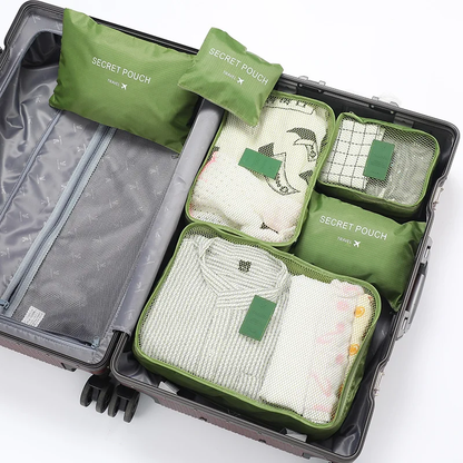 TravelCube Multifunction Packing Organizer Bag Kit with mesh compartments, breathable design, and waterproof options for efficient luggage organisation