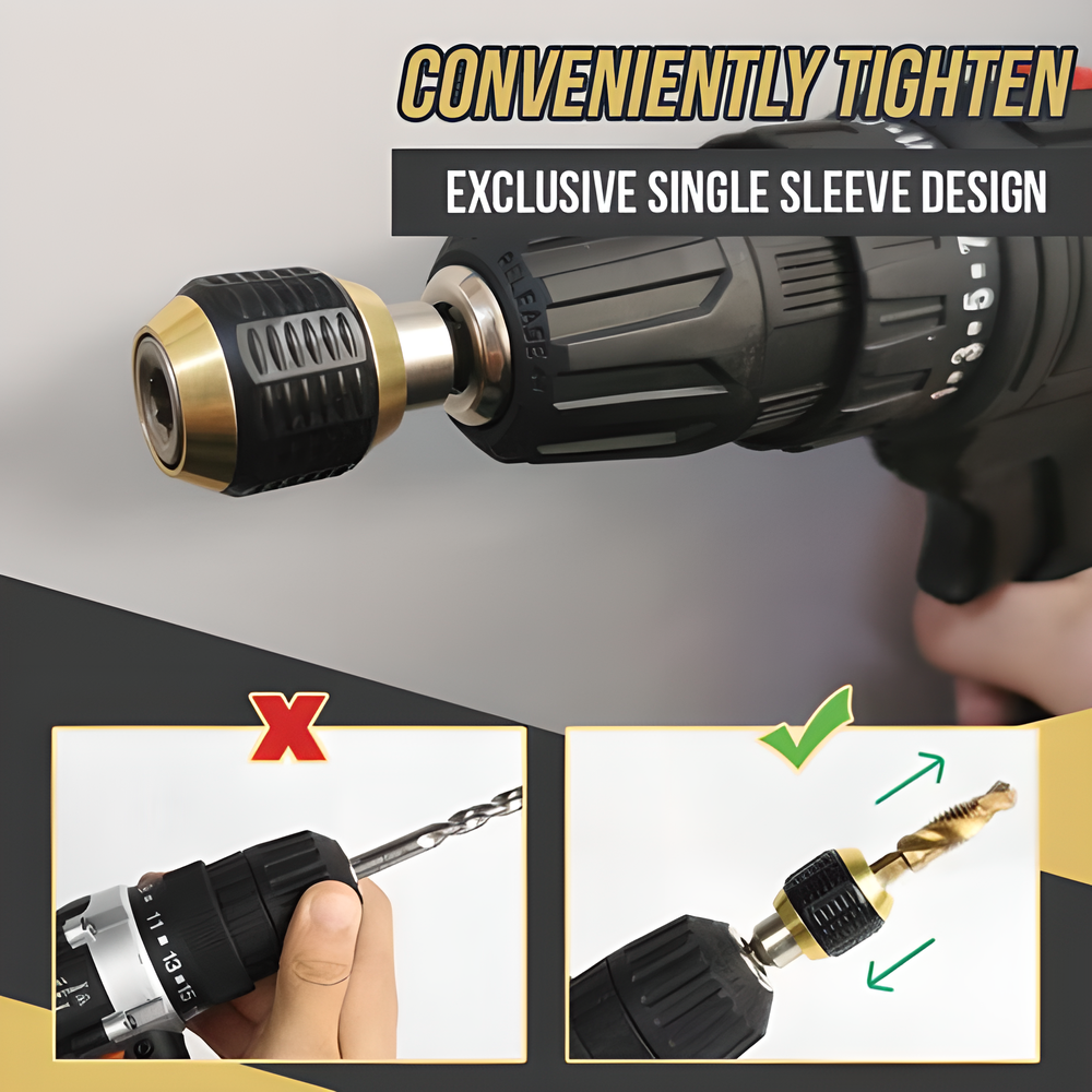 Versatile Drill Bit Changer - Premium Stainless Steel Tool for Quick and Effortless Drill Bit Changes