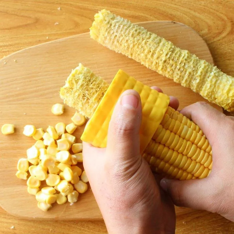 TastyKernels Corn Stripper Tool - A versatile kitchen tool for quickly removing corn kernels and slicing ingredients