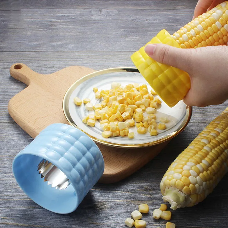 TastyKernels Corn Stripper Tool - A versatile kitchen tool for quickly removing corn kernels and slicing ingredients