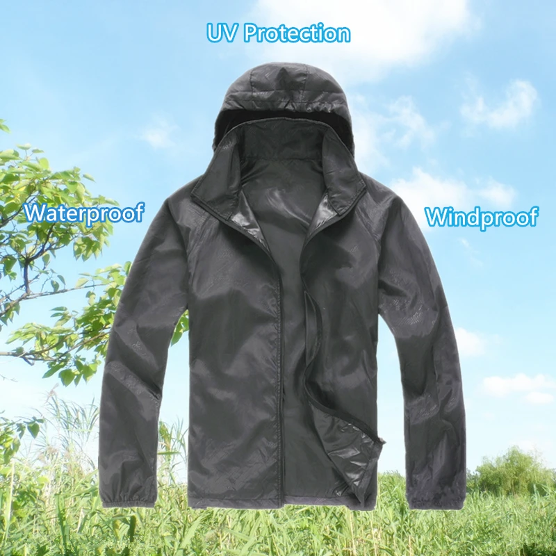 Ultra-Lightweight Waterproof Jacket in Various Colors - Ideal for Outdoor Activities in New Zealand