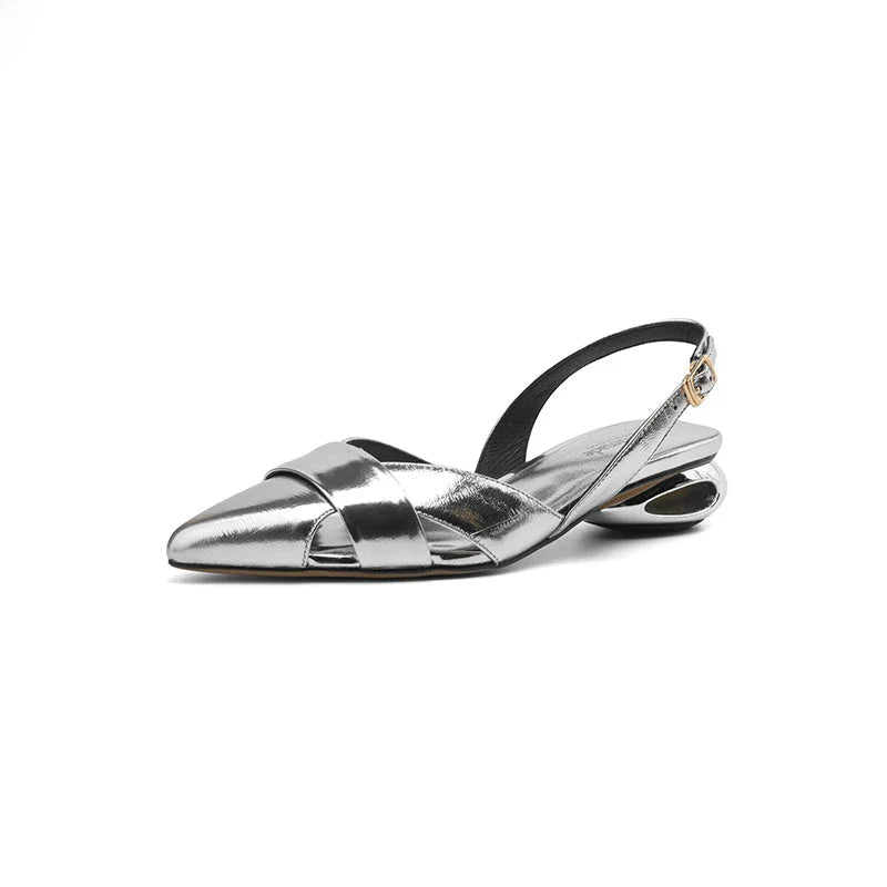 Premium leather heeled sandals with a buckle strap, designed for fashion-forward Kiwi women