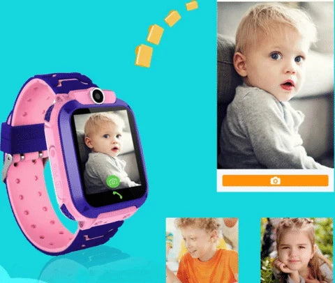 Waterproof GPS Smartwatch with Camera for Kiwi Kids - Real-Time Tracking, SOS Alerts, and Smart Device Features