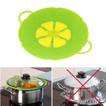 Bloom Multi-Purpose Silicone Lid Cover - a versatile kitchen tool that prevents spills and steams vegetables