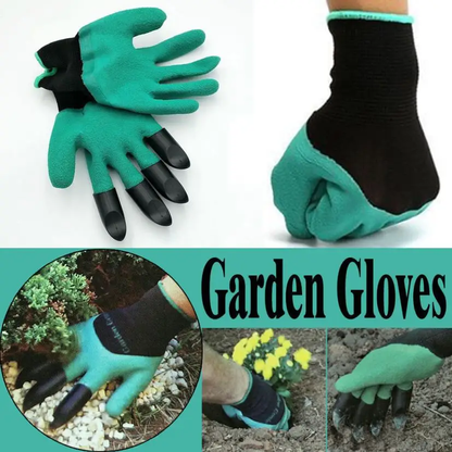 Garden Gloves with Robust Claws - Versatile Gardening Tool for Digging, Planting, and Raking