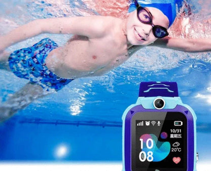 Waterproof GPS Smartwatch with Camera for Kiwi Kids - Real-Time Tracking, SOS Alerts, and Smart Device Features