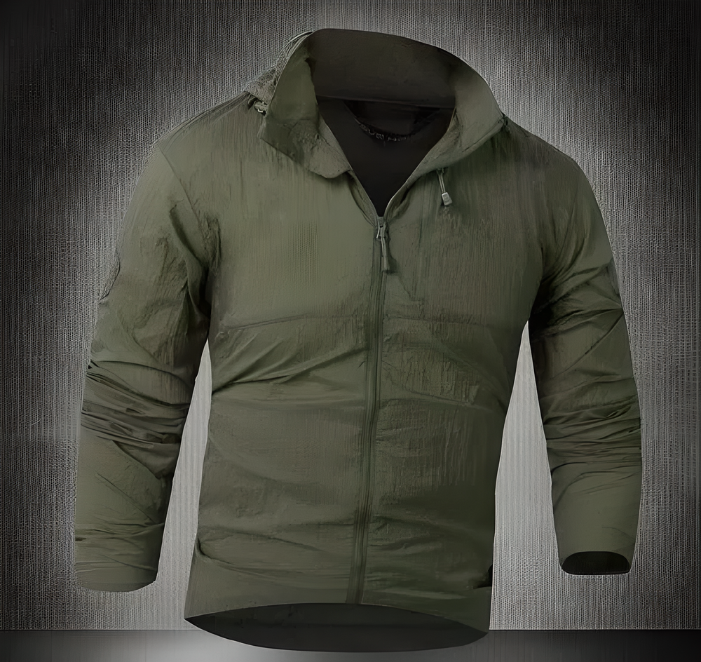 Tactical Weatherproof Jacket in various colors with waterproof, breathable, and UV-resistant features for outdoor adventures in New Zealand