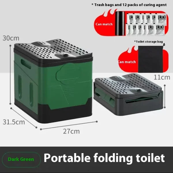 The Wanderer's Foldable Portable Camping Toilet - a compact and durable portable toilet for Kiwi adventures in the great outdoors