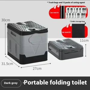 The Wanderer's Foldable Portable Camping Toilet - a compact and durable portable toilet for Kiwi adventures in the great outdoors