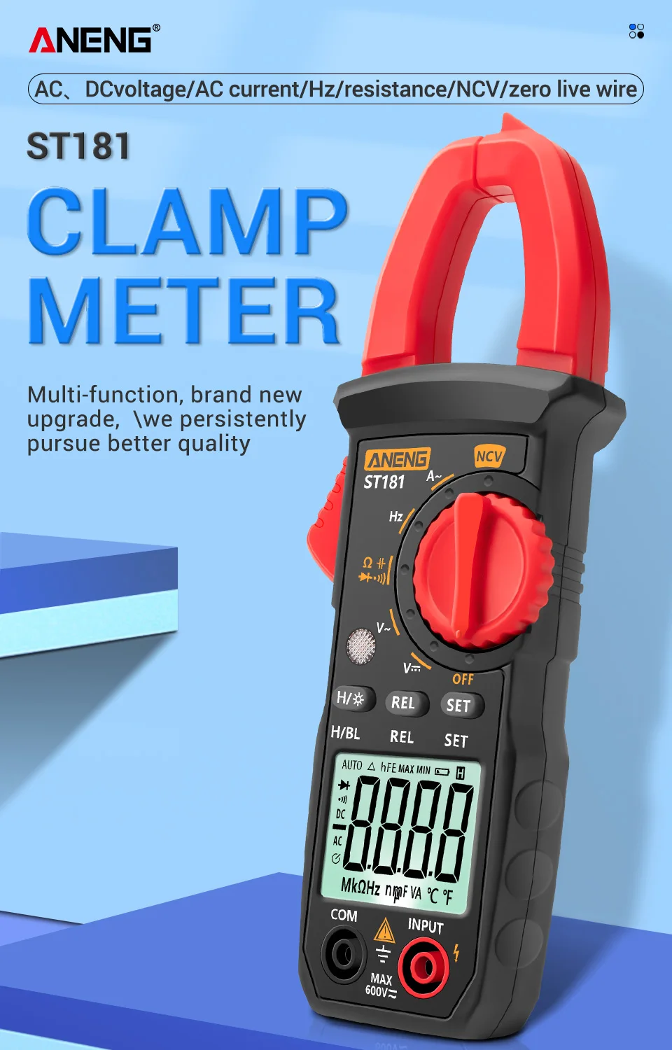 Versatile Digital Clamp Meter for electrical testing and measurement in New Zealand