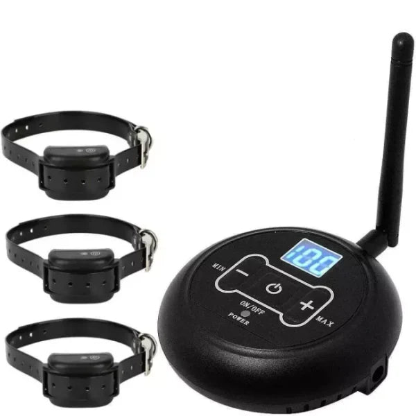 2-in-1 Wireless Dog Fence with Adjustable Range and Rechargeable Batteries