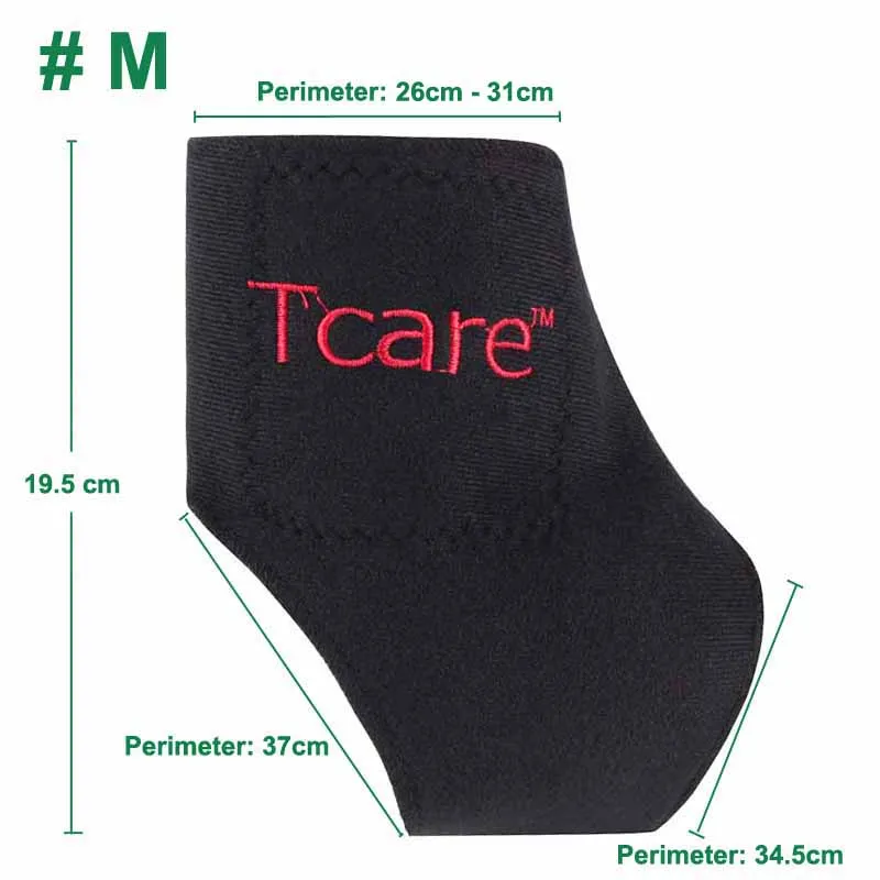 Tourmaline Self Heating Magnetic Therapy Ankle Braces with adjustable Velcro straps and soothing heating technology