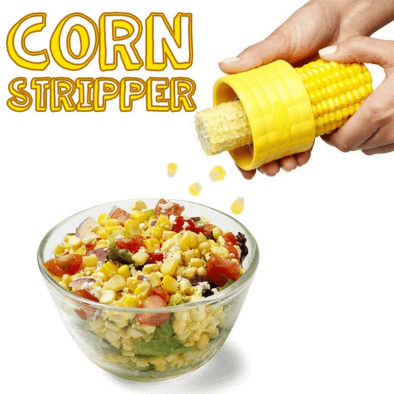 TastyKernels Corn Stripper Tool - A versatile kitchen tool for quickly removing corn kernels and slicing ingredients