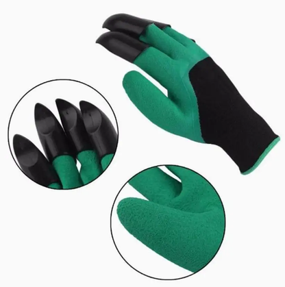 Garden Gloves with Robust Claws - Versatile Gardening Tool for Digging, Planting, and Raking