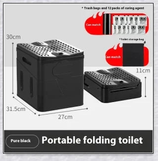 The Wanderer's Foldable Portable Camping Toilet - a compact and durable portable toilet for Kiwi adventures in the great outdoors